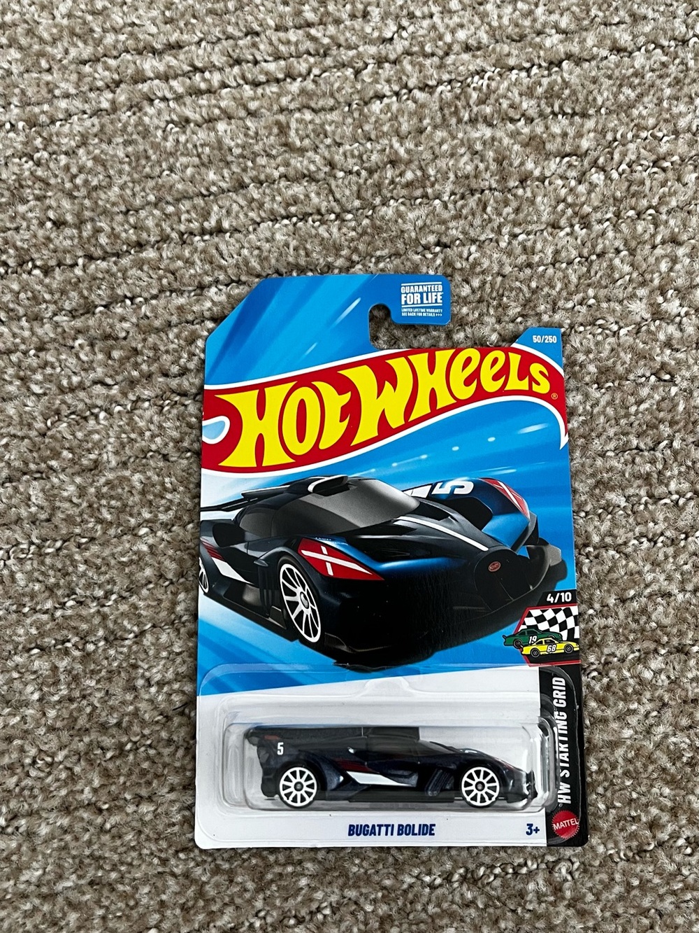 Bugatti Bolide Kids Toy Car - Black & Blue
